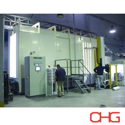 سعر جيد Automatic PVC or PP Powder Coating Spray Paint Booth for Fast and Coating Line الانترنت
