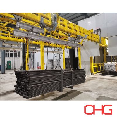 أجزاء هيكلية خط إنتاج الطلاء السائل مع آلة طلاء تلقائية