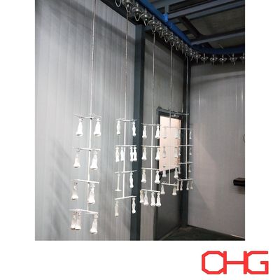 خط طلاء زجاجي رطب مع نظام ناقل بيانات فنية مخصصة ودليل تركيب المعدات