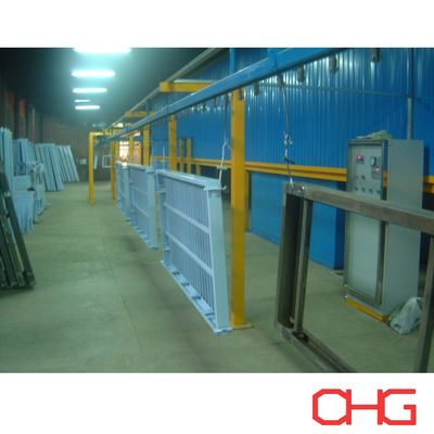 مسدس الرش الكهربائي اليدوي خط طلاء مسحوق مخصص لأسرة المستشفى على قاعدة معدنية