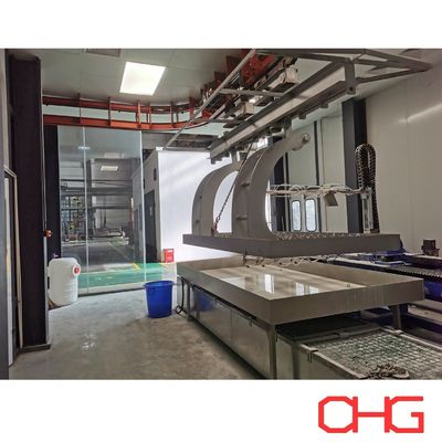 سعر جيد أجزاء الآلات الثقيلة الطلاء السائل الرطب رش خطوط الإنتاج مع وحدة تحكم PLC الانترنت