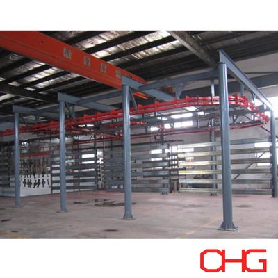 خط إنتاج طلاء مسحوق مخصص مع نظام استرداد المسحوق وتغيير اللون