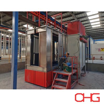 خط طلاء مسحوق أوتوماتيكي بالكامل مع خدمة ما بعد البيع