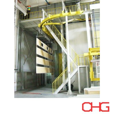 خط إنتاج غطاء مسحوق أوتوماتيكي لغرفة التحكم الكهربائية الحديدية