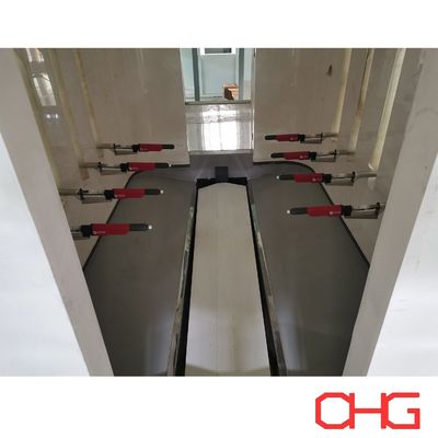 خط طلاء مسحوق لأوراق الفولاذ الكربوني مع صيانة الروبوتات وتثبيت معدات التوجيه