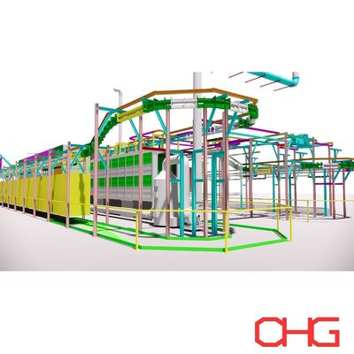 سعر جيد خط المعالجة المسبقة للرحلان الكهربي/الكهربائي KTL/EPD فئات الطلاء خط إنتاج الطلاء الانترنت