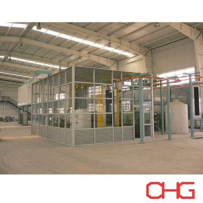 كشك طلاء تلقائي لمعدات طلاء مسحوق الفولاذ المقاوم للصدأ PVC PP