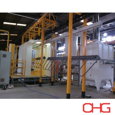 سعر جيد معدات خط طلاء مسحوق أوتوماتيكي مخصصة مع كشك رش PVC الانترنت