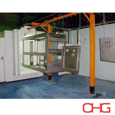 خط طلاء مسحوق المعدن مع أسلحة الرش اليدوية مصممة و مخصصة