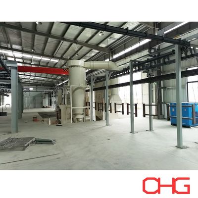 خط إنتاج طلاء مسحوق تخصيص نظام طلاء لأجزاء معدنية