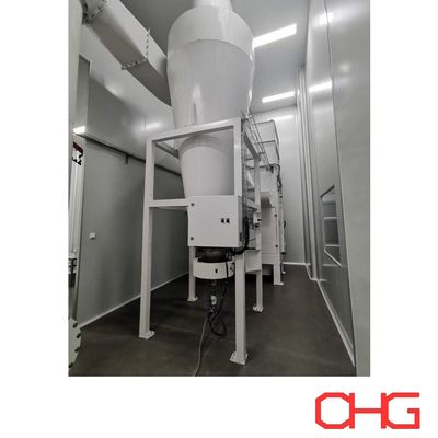 نظام استرداد الإعصار لمعدات طلاء مسحوق غرف الرذاذ وحدة تحكم PLC المهنية