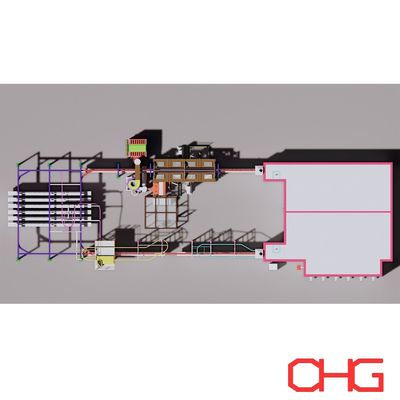 خط طلاء مسحوق كهربائي ثابت مخصص مع وحدة تحكم PLC ومعدات الطلاء