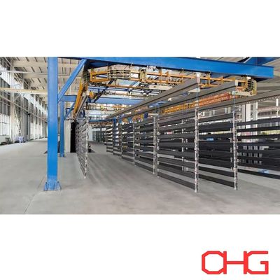 خط طلاء مسحوق كهربائي ثابت مخصص مع كشك رش PP مصنوع في الصين