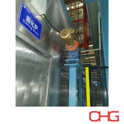 جودة وحدة تحكم PLC التحميل القياسي الغطاء المسحوق طلاء الفرن للاستخدام الصناعي التجفيف البوليمري المجموعة الفرن مصنع